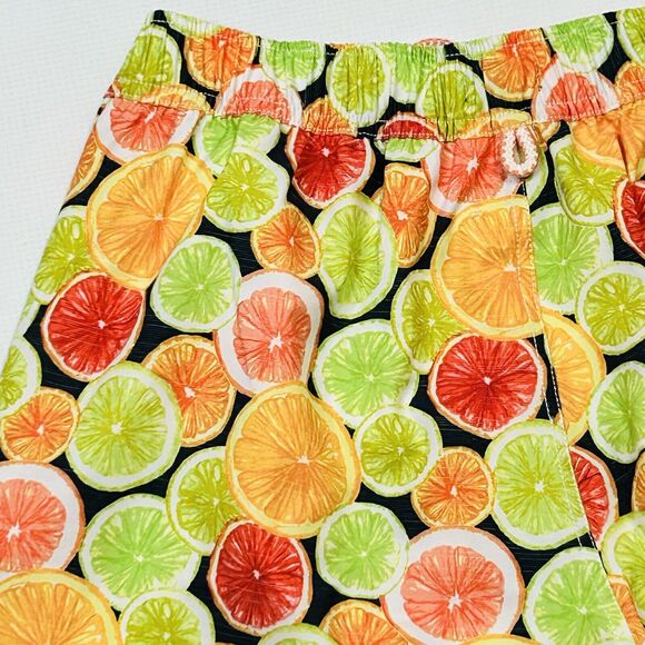 Johnnie-O Size Med Bridgetown Lemonade Board Short Swim Trunks 8.5 In $85 Orange - Picture 6 of 14